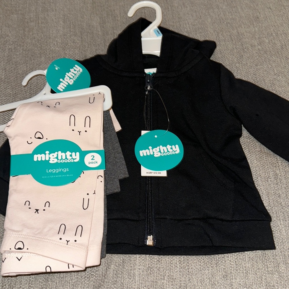 Might Goods 2 pack leggings & jacket bundle- NWT